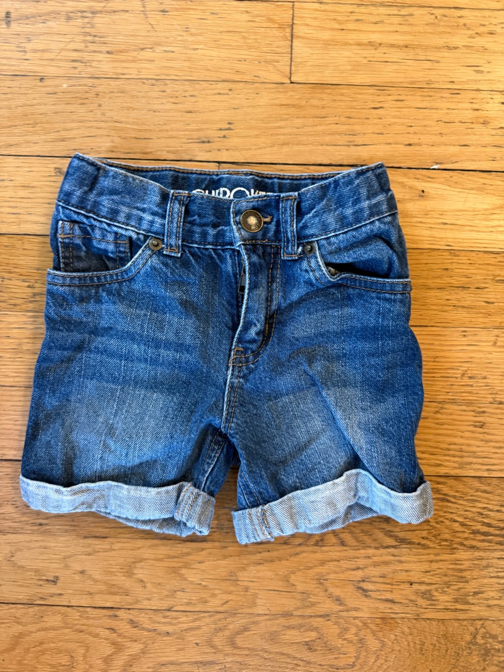 Cherokee Blue Rolled-Cuff Denim Shorts